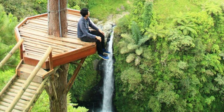 Salah satu spot wisata di Air Terjun Kedung Kayang Magelang (Doc/Dhimas Muhammad Yasin)