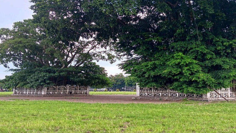 Ringin kembar Alun-Alun Kidul Jogja. Indah, tapi pemandangan mengejutkan ada di balik pagar tersebut. (Foto milik penulis)