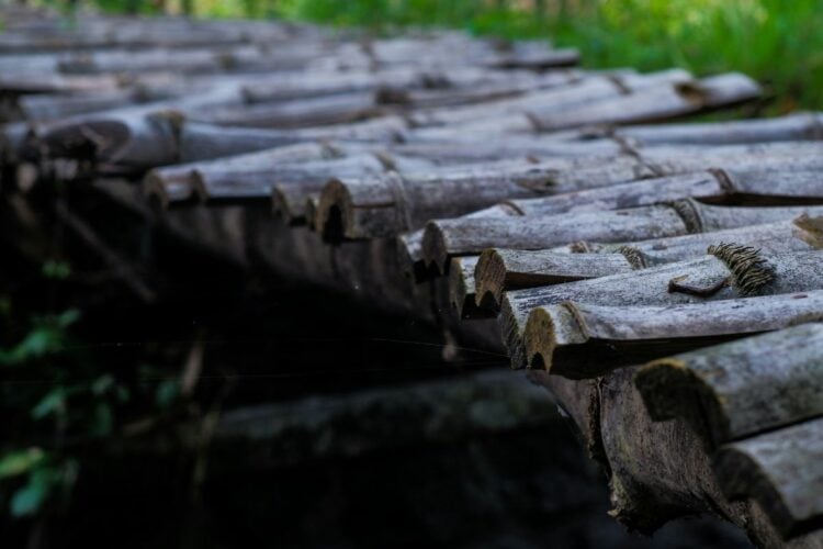 Jembatan Bambu Wonorejo Surabaya Dibangun dengan Dana Miliaran Hanya untuk Dibiarkan Rusak dan Berantakan