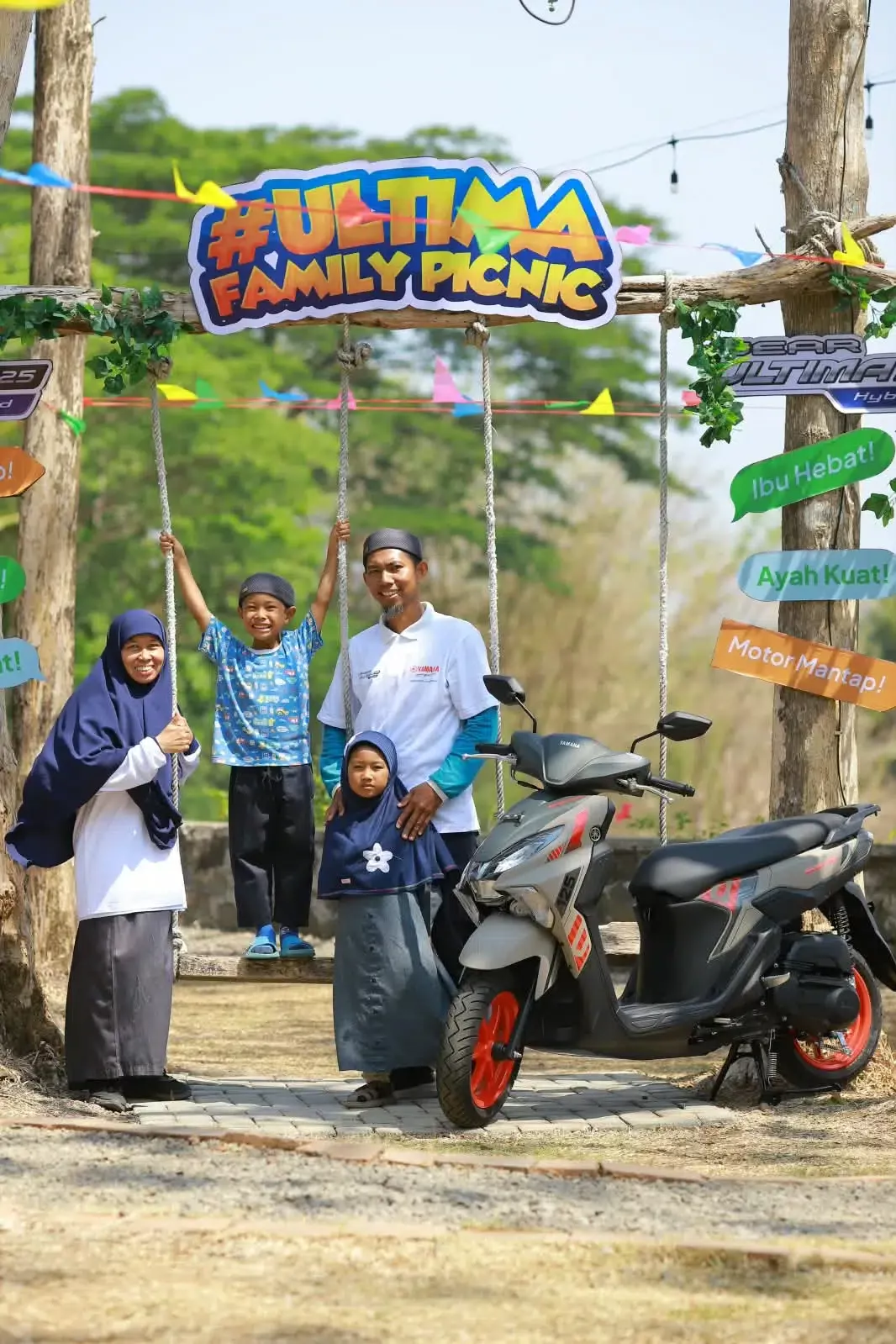 Muslikh dan Hasti, peserta touring Yamaha Gear Ultima (dokumentasi acara)