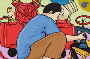 Menghitung Penghasilan Tukang Tambal Ban