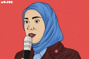 Aina Gamzatova, Perempuan Muslim Berjilbab Penantang Putin di Pilpres Rusia