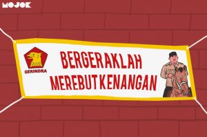 Spanduk Penyambutan Prabowo yang Salah Cetak Jadi Bulan-bulanan