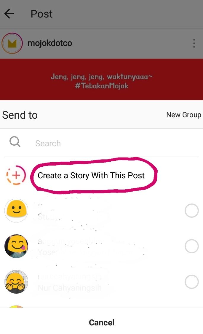 Fitur Add Post to Story di Instagram, Fitur AntiScreenshot! Mojok.co