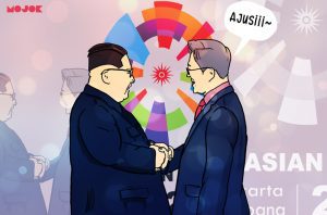 Jabat Tangan Kim Jong-Un dan Moon Jae di Asian Games Inspirasi Buat Politikus yang Berseteru