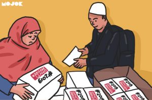Oknum Pembagi Air Zamzam #2019GantiPresiden, Terancam Kena Sanksi