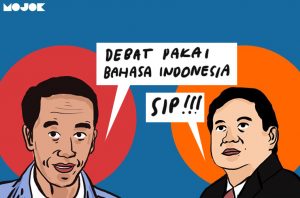 Prabowo dan Jokowi Ternyata Bisa Kompak Juga Tanggapi Usul Debat Capres Pakai Bahasa Inggris