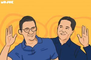 Setelah Jokowi-Prabowo, Kini Erick Thohir dan Sandiaga Uno yang Pelukan kayak Teletubbies