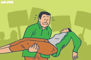 Di Hari Tani Nasional 2018, Mahasiswa Pingsan Saat Unjuk Rasa
