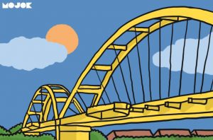 Kena Gempa dan Tsunami, Jembatan Kuning Palu Roboh