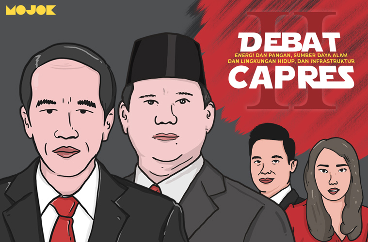 Debat capres kedua Jokowi vs Prabowo MOJOK.CO