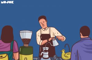 Di Sebuah Kafe yang Belum Premium Akun Spotify-nya