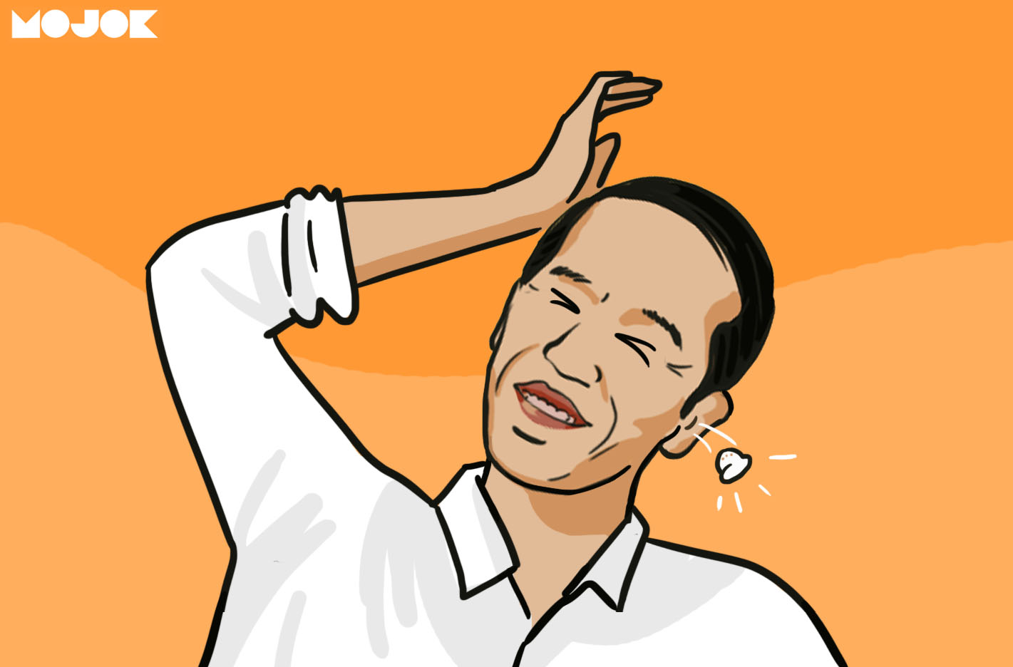 Jokowi vs Prabowo ada earpiece