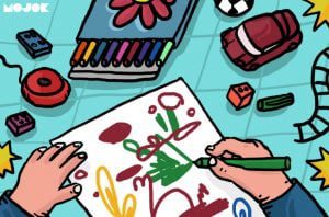Mencoba Memahami Mahakarya Gambar Anak Berusia 3 Tahun