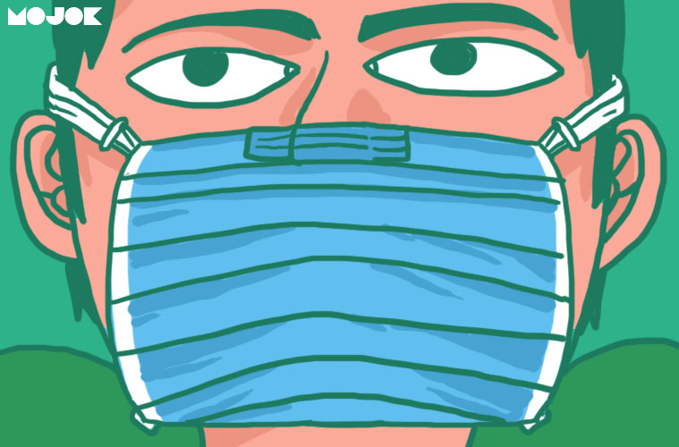 tutorial masker rumahan bikin masker tiga layer dua layer menjahit masker kain katun bahan untuk membuatmasker masker bedah masker n95 kemampuan menjahit virus corona ismail fahmi drone emprit mojok.co
