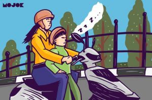 Tips Menjaga Anak yang Ngantuk Ketika Dibonceng Pakai Motor