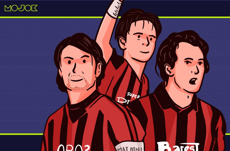 AC Milan, Franco Baresi, Paolo Maldini MOJOK.CO