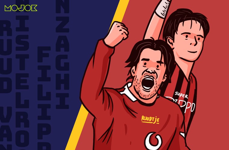 Ruud van Nistelrooy dan Filippo Inzaghi Manchester United AC Milan