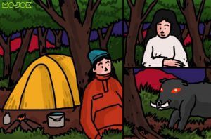 Mendaki Gunung Guntur, Ditampaki Babi Mata Merah dan Suara Sayup Perempuan Penunggu Gunung