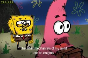 Menerjemahkan Perilaku Patrick Star Melalui Pseudo-filsafat