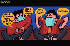 Memakai Masker Membantu Saya Menyembunyikan Ekspresi Tertawa Basa-basi