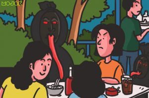 Antara Aku, Pocong, dan Mie Ayam: Staring Contest yang Seru Banget