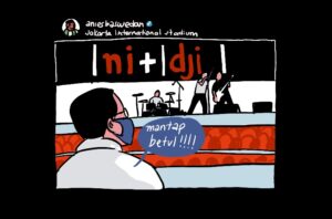 Anies Baswedan Dengerin Cek Sound Nidji versi Non-Giring Itu Beneran Kocak Sih