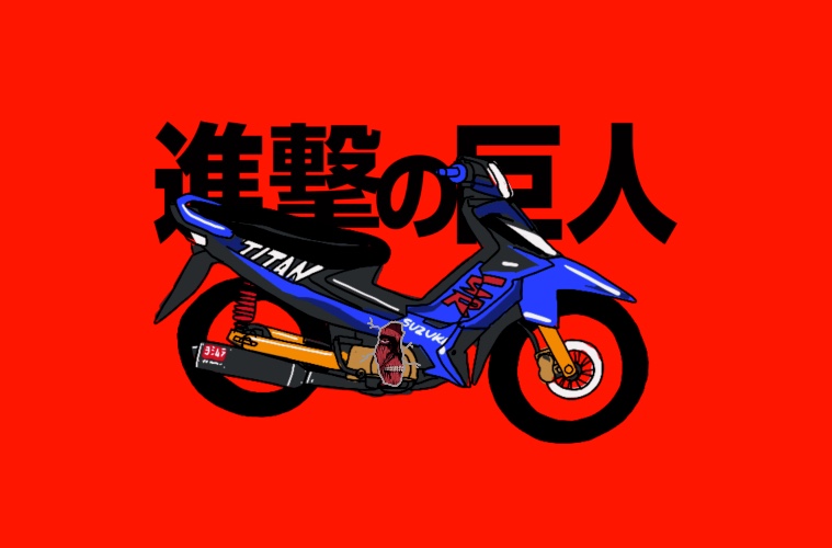 Suzuki Titan Sempurna berkat Knalpot Racing Purbalingga