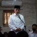 Presiden Jokowi memberikan sambutan pada saat melayat almarhum Buya Syafii Maarif di Masjid Gede Kauman, Jumat (27/05/2022).