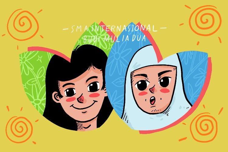 ibu dua anak, SMA Internasional Budi Mulia Dua, sekolah islam yang tidak mewajibkan siswinya berjilbab.