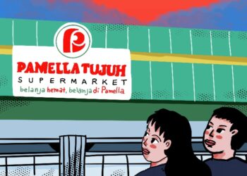 Di balik supermarket Pamella, dibangun perempuan dengan gangguan psikosomatis