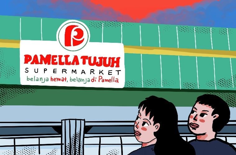 Di balik supermarket Pamella, dibangun perempuan dengan gangguan psikosomatis