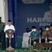 Wapres Ma'ruf Amin menyampaikan paparan dalam peringatan Hari Santri Nasional di MBS, Prambanan, Sleman pada Senin, (24/102022).
