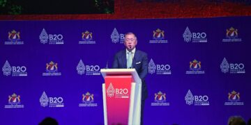 Hyundai Motor Group Executive Chair Euisun Chung at B20 Summit Indonesia 2022