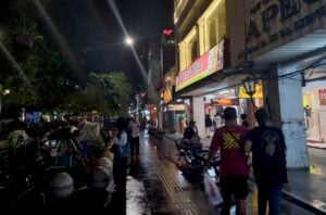 Suasana Jalan Malioboro di malam hari. 