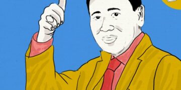 Ilustrasi Wiranto, mantan ketua umum Partai Hanura (Mojok.co)