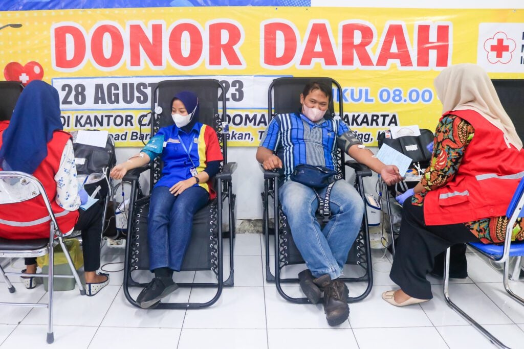 aksi donor darah indomaret cabang yogyakarta mojok.co