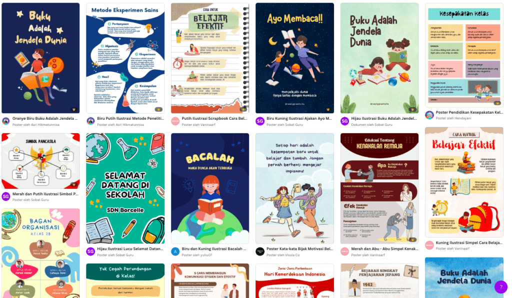 5 Rekomendasi Template Canva untuk Membuat Poster Pendidikan - Mojok