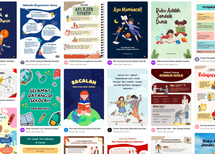 5 Rekomendasi Template Canva untuk Membuat Poster Pendidikan - Mojok