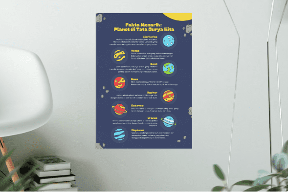 Poster pendidikan template canva - Foto Canva