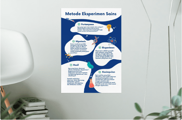 template canva poster pendidikan sains