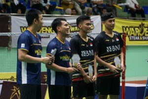 Duel Panas, Waroeng Open Wujudkan Ekshibisi Eksklusif Pertemukan Ganda Putra Badminton Kebanggaan Indonesia
