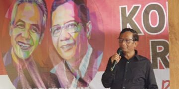 Mahfud MD Bertemu Relawan di Jogja, Umumkan Tagline Nama Kampanye MOJOK.CO