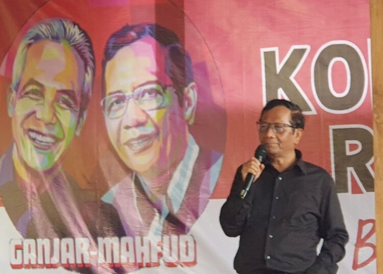 Mahfud MD Bertemu Relawan di Jogja, Umumkan Tagline Nama Kampanye MOJOK.CO