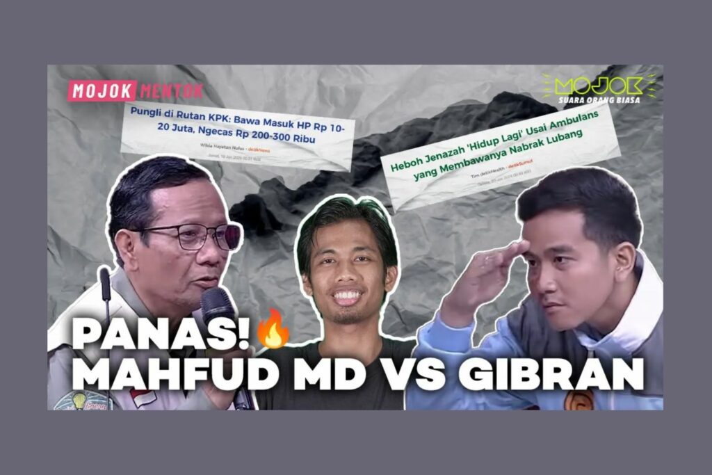 mojok mentok mahfud md vs gibran debat cawapres