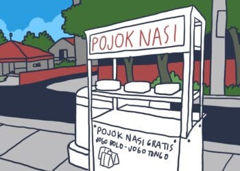 Sebuah Etalase Kaca Berisi Nasi Gratis yang Menyambung Hidup Orang-orang Jogja yang Kelaparan di Jalan Kaliurang MOJOK.CO