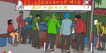 Warung es legen Cakar Mas di Gubeng, saksi betapa tergesa-gesanya hidup di Surabaya MOJOK.CO