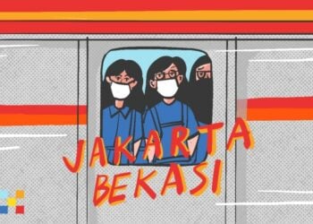 Pengguna KRL di Jakarta dari Stasiun Tanah Abang menuju Stasiun Pasar Senen. MOJOK.CO