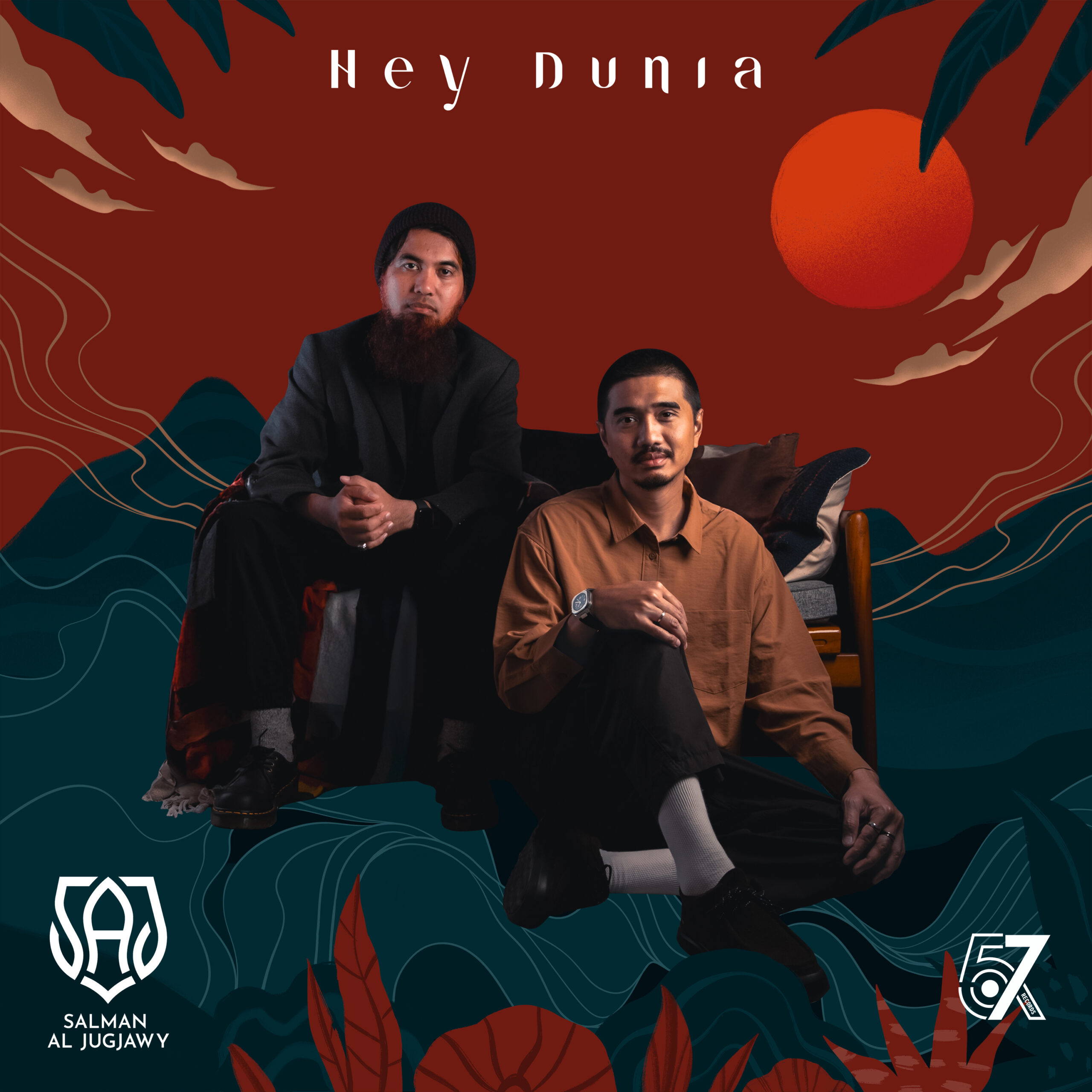 Artwork "Hey Dunia" yang dirilis Salman Al Jugjawy bareng Duta Sheila on 7 MOJOK.CO