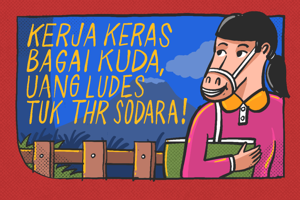 Keluh kesah orang yang kerja matia-matian, tapi uang malah ludes buat THR lebaran MOJOK.CO